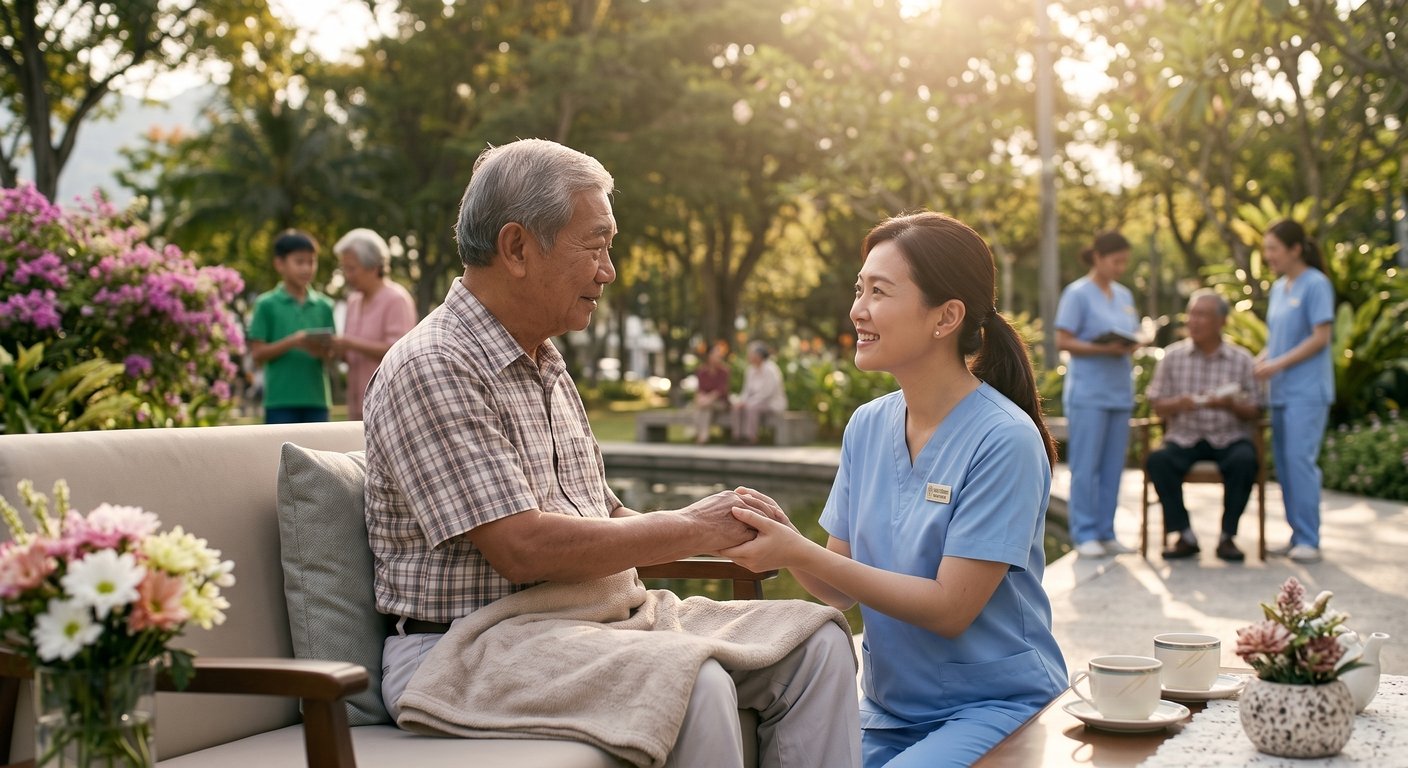 A bright, welcoming residential care setting